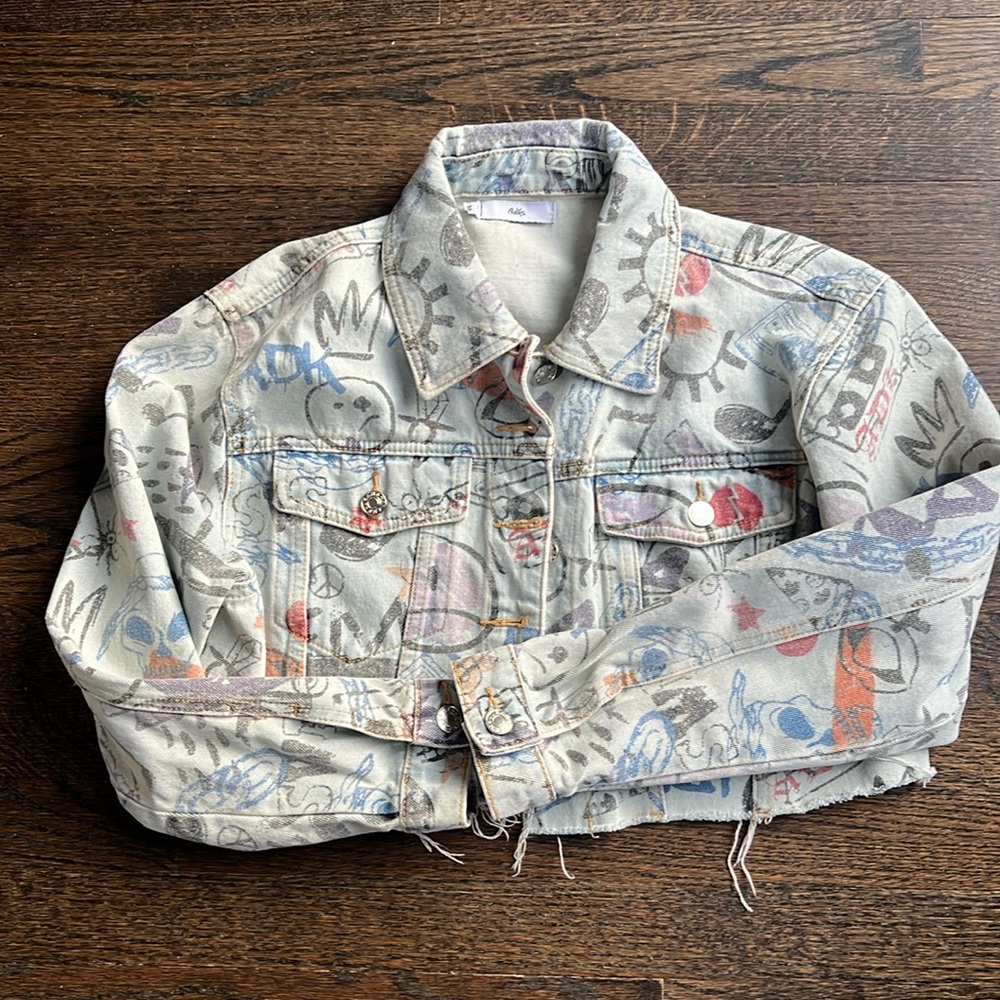 Adika Medium crop jean jacket